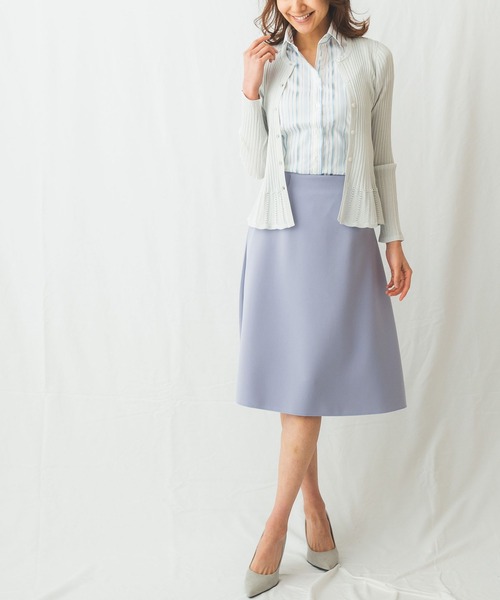 NARACAMICIE（ナラカミーチェ）の「サイドプリーツスカート（スカート・レディース・ブラック/ベージュ/パープル・MEDIUM）」の12枚目の写真