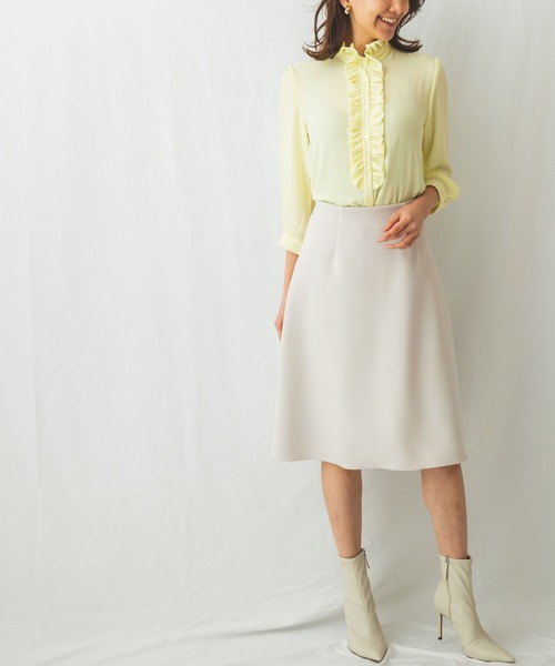 NARACAMICIE（ナラカミーチェ）の「サイドプリーツスカート（スカート・レディース・ブラック/ベージュ/パープル・MEDIUM）」の11枚目の写真