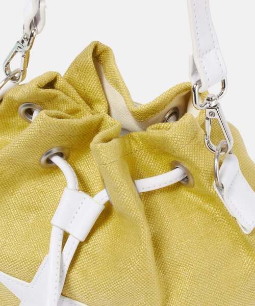 CONVERSE TOKYO（コンバーストウキョウ）の「リネンバケットバッグ（ショルダーバッグ・レディース・イエロー/アイボリー/ブラウン/ネイビー・FREE）」の13枚目の写真