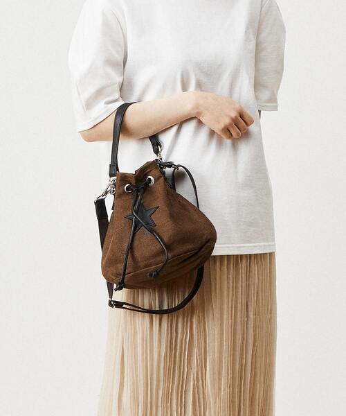 CONVERSE TOKYO（コンバーストウキョウ）の「リネンバケットバッグ（ショルダーバッグ・レディース・イエロー/アイボリー/ブラウン/ネイビー・FREE）」の17枚目の写真