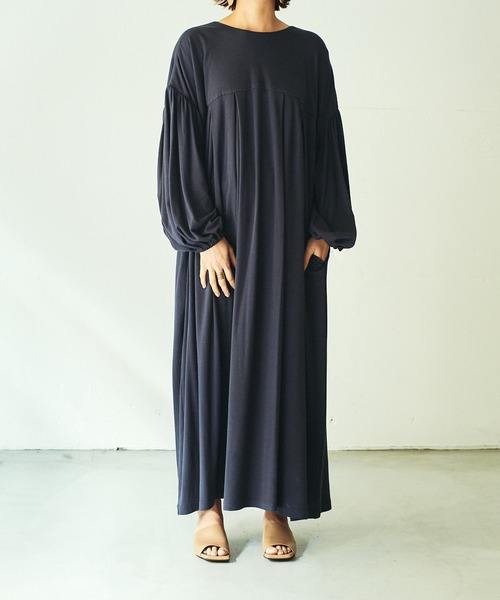 ワンピース OUTERSUNSET cut gather onepiece OUTERSUNSET（アウターサンセット）の「cut gather onepiece