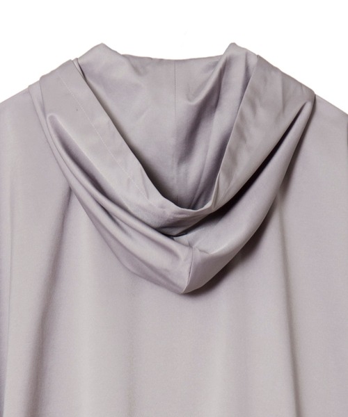 NO ID.（ノーアイディ）の「【NO ID.】Stretch Hood Dolman Big Shirt / ストレッチ フード ドルマン ビッグ シャツ（シャツ/ブラウス・メンズ・ホワイト/ブラック/ベージュ/グレー・ONE SIZE）」の9枚目の写真