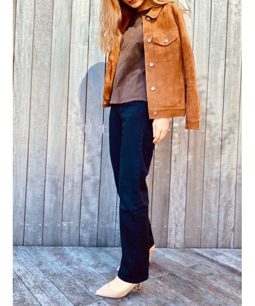 Nudie Jeans(ヌーディージーンズ)の「Straight Sally Everblack ストレートサリー レギュラーストレート ジーンズ(レングス28)(デニムパンツ・レディース・ブラック・24inch/25inch/27inch/26inch)」の8枚目の写真