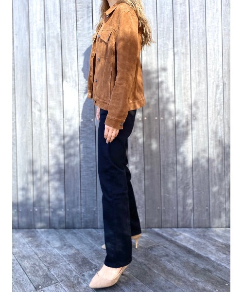 Nudie Jeans(ヌーディージーンズ)の「Straight Sally Everblack ストレートサリー レギュラーストレート ジーンズ(レングス28)(デニムパンツ・レディース・ブラック・24inch/25inch/27inch/26inch)」の6枚目の写真