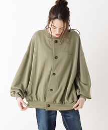 Cutie Blonde | 【S-L】ロゴ裏毛カーディガン(カーディガン/ボレロ)