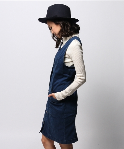 ROSE BUD（ローズバッド）の「LOP-14214 FRONT BUTTON JUMPER SKIRT（ワンピース・レディース・ワンウォッシュ/ブラック・ONE SIZE）」の10枚目の写真