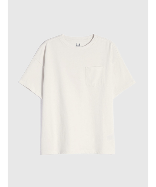 GAP（ギャップ）の「ベーシック クルーネック Tシャツ（Tシャツ/カットソー・キッズ・ホワイト系その他/ダークベージュ/ベージュ/ブラウン系その他/ブラウン/ホワイト/ベージュ系その他2/ライトベージュ・XL/XXL/M/L/S/XS）」の2枚目の写真