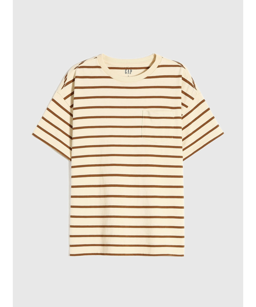 GAP（ギャップ）の「ベーシック クルーネック Tシャツ（Tシャツ/カットソー・キッズ・ホワイト系その他/ダークベージュ/ベージュ/ブラウン系その他/ブラウン/ホワイト/ベージュ系その他2/ライトベージュ・XL/XXL/M/L/S/XS）」の11枚目の写真