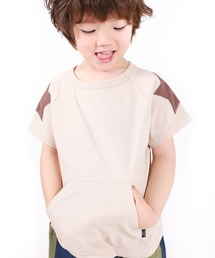 SUNDAYS SUN | ポケット付きショルダーパッチTシャツ(Tシャツ/カットソー)