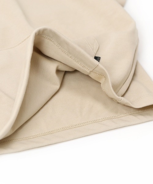 SUNDAYS SUN(サンデイズ サン)の「ポケット付きショルダーパッチTシャツ(Tシャツ/カットソー・キッズ・チャコールグレー/ブラウン/ベージュ/サックスブルー・80/140/130/120/100/110/90)」の9枚目の写真