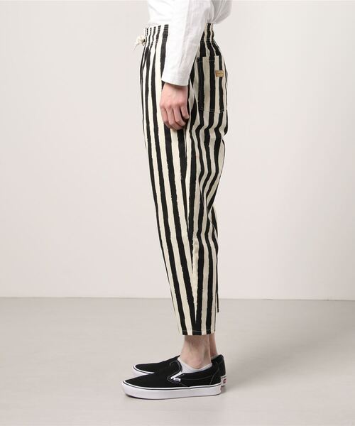 make a ray!（メイク ア レイ！）の「バルーンシルエット 総柄シェフパンツ イージーアンクルパンツ/テーパードパンツ（その他パンツ・メンズ・ブルー系その他/ストライプ・S/L/M/XL）」の3枚目の写真