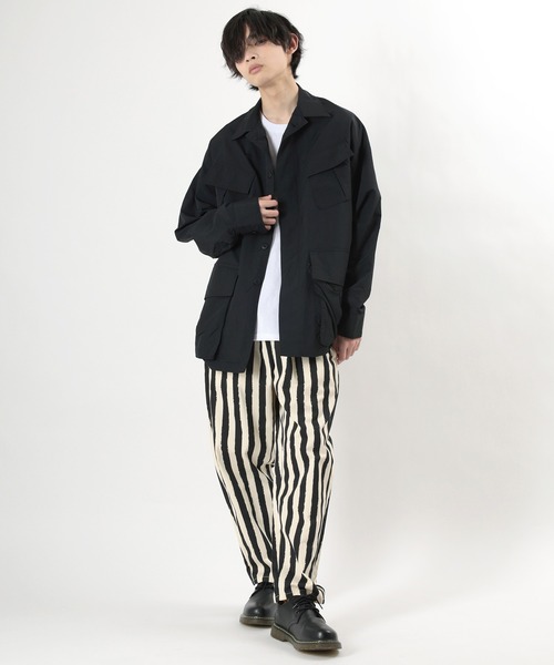 make a ray!（メイク ア レイ！）の「バルーンシルエット 総柄シェフパンツ イージーアンクルパンツ/テーパードパンツ（その他パンツ・メンズ・ブルー系その他/ストライプ・S/L/M/XL）」の17枚目の写真