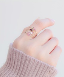 K10 ダイヤモンド Roseピンキーリング（リング）｜Jewel closet by