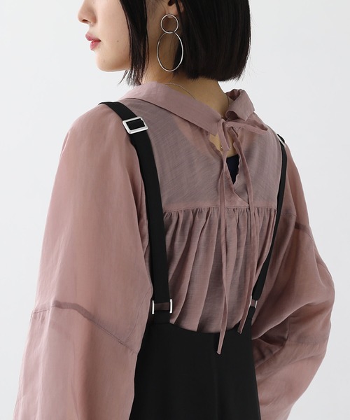 osharewalker（オシャレウォーカー）の「【廃盤】『カシュクール風Dカンサロペット』（サロペット/オーバーオール・レディース・ブラック/ミント・1/2）」の20枚目の写真