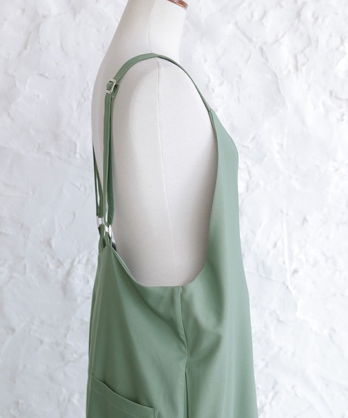 osharewalker（オシャレウォーカー）の「【廃盤】『カシュクール風Dカンサロペット』（サロペット/オーバーオール・レディース・ブラック/ミント・1/2）」の21枚目の写真