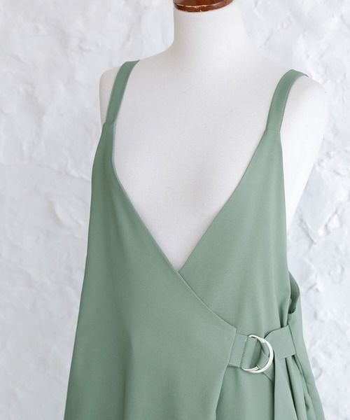 osharewalker（オシャレウォーカー）の「【廃盤】『カシュクール風Dカンサロペット』（サロペット/オーバーオール・レディース・ブラック/ミント・1/2）」の15枚目の写真