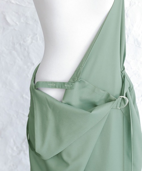 osharewalker（オシャレウォーカー）の「【廃盤】『カシュクール風Dカンサロペット』（サロペット/オーバーオール・レディース・ブラック/ミント・1/2）」の8枚目の写真