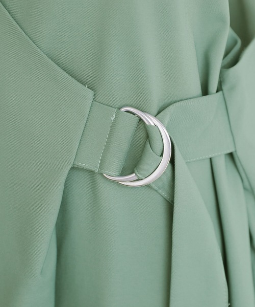 osharewalker（オシャレウォーカー）の「【廃盤】『カシュクール風Dカンサロペット』（サロペット/オーバーオール・レディース・ブラック/ミント・1/2）」の10枚目の写真