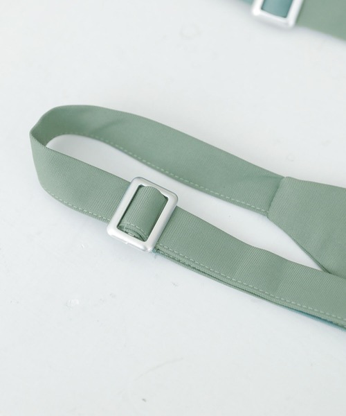 osharewalker（オシャレウォーカー）の「【廃盤】『カシュクール風Dカンサロペット』（サロペット/オーバーオール・レディース・ブラック/ミント・1/2）」の19枚目の写真