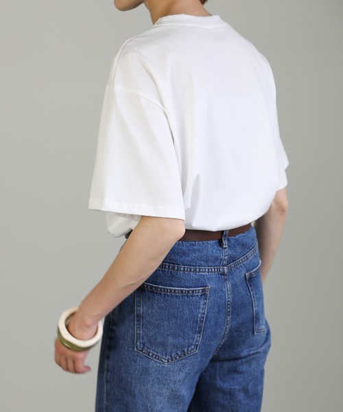 select MOCA(セレクトモカ)の「2021 SS ニュアンスアートデザインTシャツ(Tシャツ/カットソー・レディース・ホワイト/ブラック・FREE)」の10枚目の写真