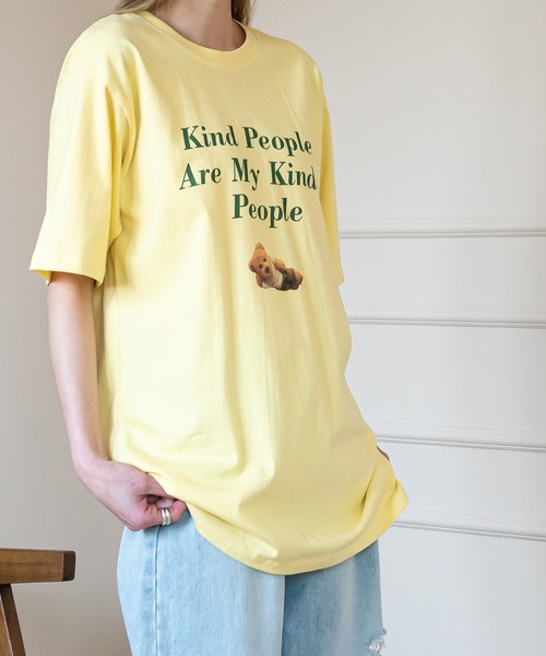 UNE MANSION（ユヌマンション）の「ベアープリントTシャツ（Tシャツ/カットソー・レディース・ライトグレー/イエロー/アイボリー・FREE）」の12枚目の写真