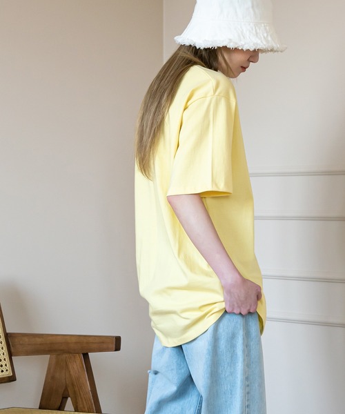 UNE MANSION（ユヌマンション）の「ベアープリントTシャツ（Tシャツ/カットソー・レディース・ライトグレー/イエロー/アイボリー・FREE）」の5枚目の写真