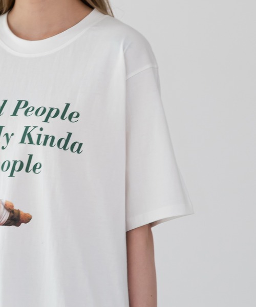 UNE MANSION（ユヌマンション）の「ベアープリントTシャツ（Tシャツ/カットソー・レディース・ライトグレー/イエロー/アイボリー・FREE）」の18枚目の写真