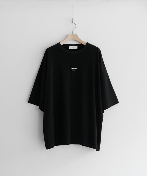 remer(リメール)の「loose logo Tee《2021》/ルーズロゴTee(Tシャツ/カットソー・メンズ・ホワイト/ブラック・SMALL/MEDIUM/LARGE)」の6枚目の写真
