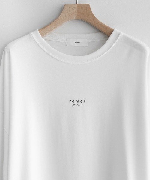 remer(リメール)の「loose logo Tee《2021》/ルーズロゴTee(Tシャツ/カットソー・メンズ・ホワイト/ブラック・SMALL/MEDIUM/LARGE)」の9枚目の写真