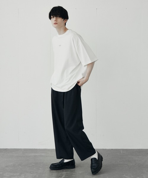 remer(リメール)の「loose logo Tee《2021》/ルーズロゴTee(Tシャツ/カットソー・メンズ・ホワイト/ブラック・SMALL/MEDIUM/LARGE)」の10枚目の写真