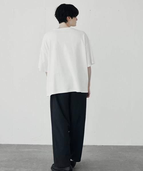 remer(リメール)の「loose logo Tee《2021》/ルーズロゴTee(Tシャツ/カットソー・メンズ・ホワイト/ブラック・SMALL/MEDIUM/LARGE)」の11枚目の写真