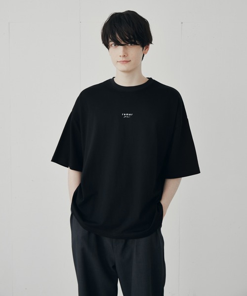 remer(リメール)の「loose logo Tee《2021》/ルーズロゴTee(Tシャツ/カットソー・メンズ・ホワイト/ブラック・SMALL/MEDIUM/LARGE)」の13枚目の写真