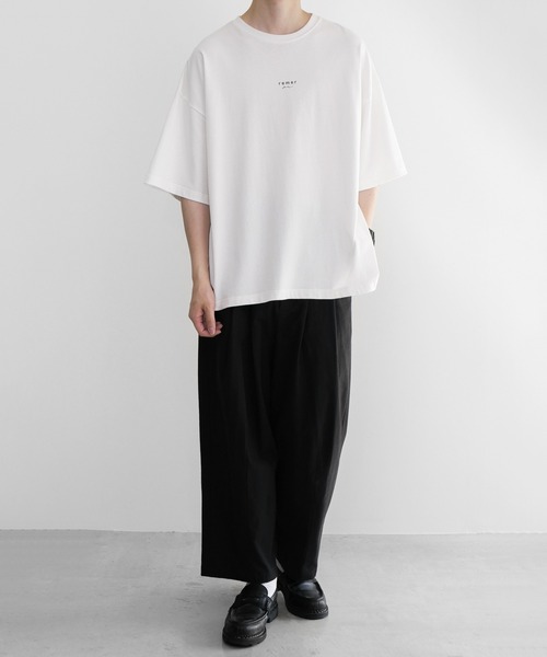 remer(リメール)の「loose logo Tee《2021》/ルーズロゴTee(Tシャツ/カットソー・メンズ・ホワイト/ブラック・SMALL/MEDIUM/LARGE)」の14枚目の写真