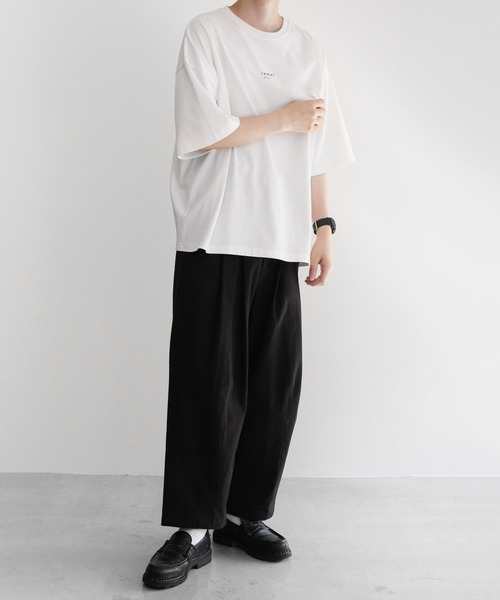 remer(リメール)の「loose logo Tee《2021》/ルーズロゴTee(Tシャツ/カットソー・メンズ・ホワイト/ブラック・SMALL/MEDIUM/LARGE)」の15枚目の写真