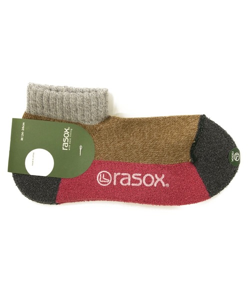 rasox(ラソックス)の「rasox/ラソックス スポーツ・ロウ(ソックス/靴下・レディース・ベージュ/ターコイズブルー/グリーン/カーキ・SMALL/MEDIUM/LARGE)」の2枚目の写真