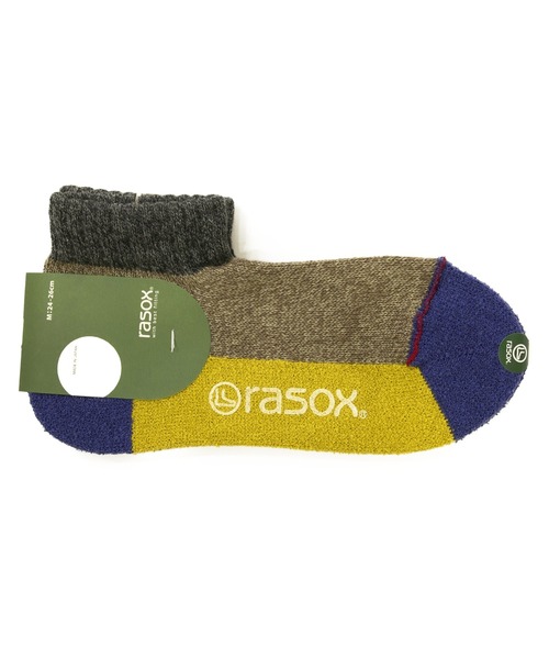 rasox(ラソックス)の「rasox/ラソックス スポーツ・ロウ(ソックス/靴下・レディース・ベージュ/ターコイズブルー/グリーン/カーキ・SMALL/MEDIUM/LARGE)」の3枚目の写真