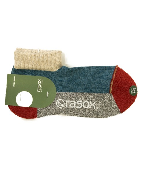 rasox(ラソックス)の「rasox/ラソックス スポーツ・ロウ(ソックス/靴下・レディース・ベージュ/ターコイズブルー/グリーン/カーキ・SMALL/MEDIUM/LARGE)」の4枚目の写真