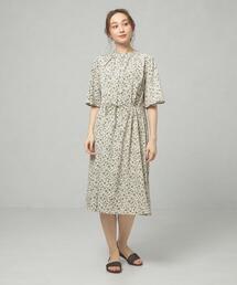 closet story | ＜closet story＞□フリルスタンドカラー ボタニカルP ワンピース -手洗い可能-(ワンピース)