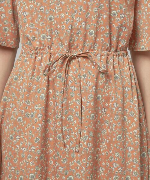 closet story（クローゼットストーリー）の「＜closet story＞□フリルスタンドカラー ボタニカルP ワンピース -手洗い可能-（ワンピース・レディース・ライトグレー/オフホワイト/シャーベット・FREE）」の10枚目の写真