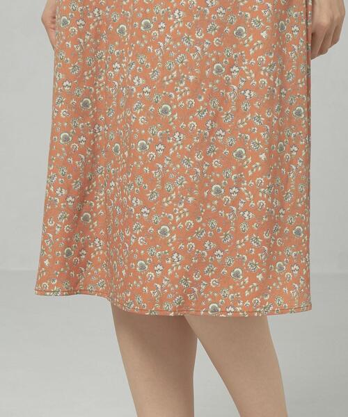 closet story（クローゼットストーリー）の「＜closet story＞□フリルスタンドカラー ボタニカルP ワンピース -手洗い可能-（ワンピース・レディース・ライトグレー/オフホワイト/シャーベット・FREE）」の11枚目の写真