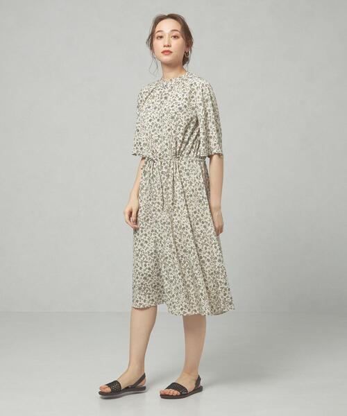 closet story（クローゼットストーリー）の「＜closet story＞□フリルスタンドカラー ボタニカルP ワンピース -手洗い可能-（ワンピース・レディース・ライトグレー/オフホワイト/シャーベット・FREE）」の20枚目の写真