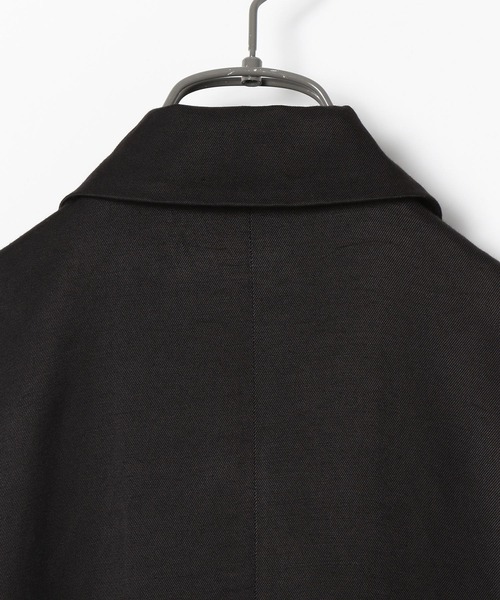 PAGEBOY(ページボーイ)の「クリアリネンショートスリーブジャケット (セットアップ対応)(セットアップ・レディース・ブラック/ブラウン系その他/グレイッシュベージュ・FREE)」の19枚目の写真