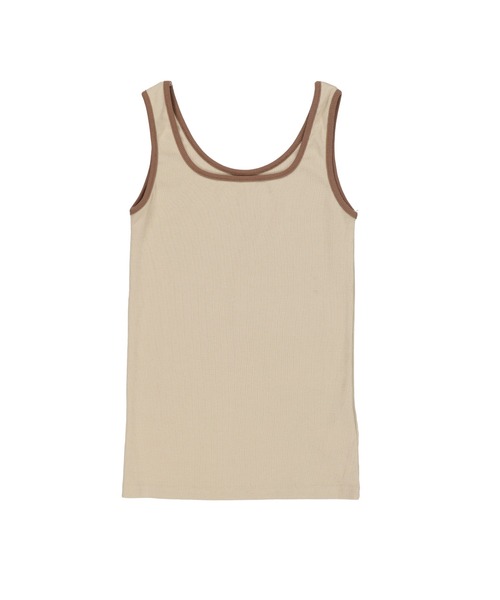 Lull（ルル）の「【Lull / ルル】バイカラー2wayリブタンク（タンクトップ・レディース・ブラック/ベージュ/ミント・ONESIZE）」の15枚目の写真