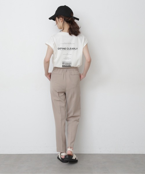 FREE'S MART（フリーズマート）の「【Sシリーズ対応】◆ストレッチダブルジョーゼットテーパードパンツ（その他パンツ・レディース・ブラック/ベージュ/カーキ・X-SMALL/SMALL/MEDIUM）」の6枚目の写真