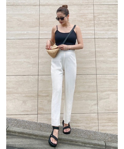 Vicente（ヴィセンテ）の「Sherbet cozy pants（その他パンツ・レディース・オフホワイト/ブラック・FREE）」の2枚目の写真