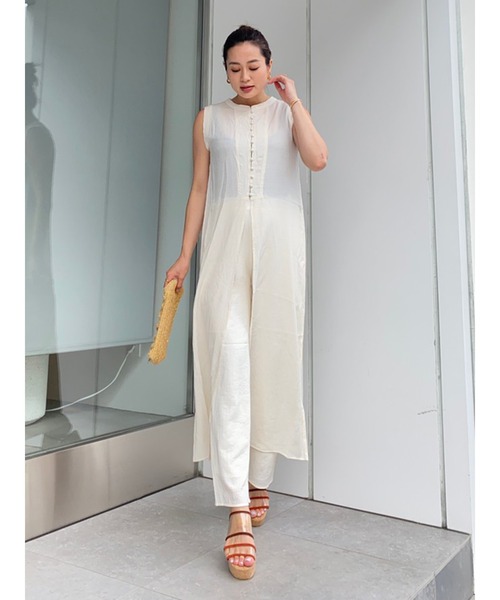 Vicente（ヴィセンテ）の「Sherbet cozy pants（その他パンツ・レディース・オフホワイト/ブラック・FREE）」の3枚目の写真