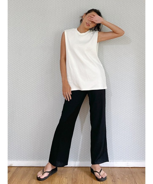 Vicente（ヴィセンテ）の「Sherbet cozy pants（その他パンツ・レディース・オフホワイト/ブラック・FREE）」の7枚目の写真