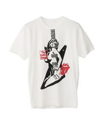 HYSTERIC GLAMOUR | THE ROLLING STONES/STONES LOVES GUITAR GIRL Tシャツ(Tシャツ/カットソー)