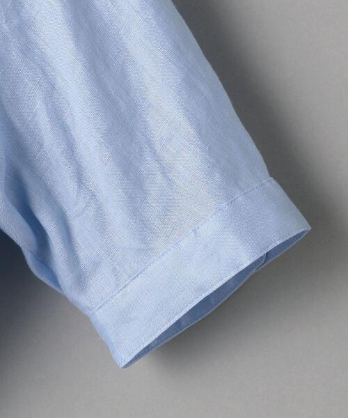 BEAUTY&YOUTH UNITED ARROWS（ビューティーアンドユースユナイテッドアローズ）の「BY フリルスタンドカラー5分袖ブラウス -ウォッシャブル-（シャツ/ブラウス・レディース・ダークブラウン/ナチュラル/ライトブルー・FREE）」の14枚目の写真