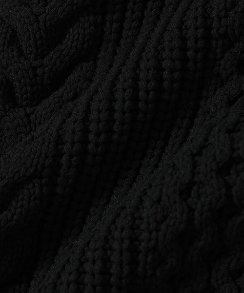 ADAM ET ROPE'(アダムエロペ)の「ライトケーブル ボリュームカーディガン/オーバーサイズ/超軽量/防風性(カーディガン/ボレロ・メンズ・オフホワイト/ブラック/グリーン系その他3/サックスブルー/イエロー系その他3・M/L)」の8枚目の写真